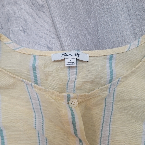 Madewell Drawstring-Waist Shirt in Atlantic Stripe S - Picture 7 of 12